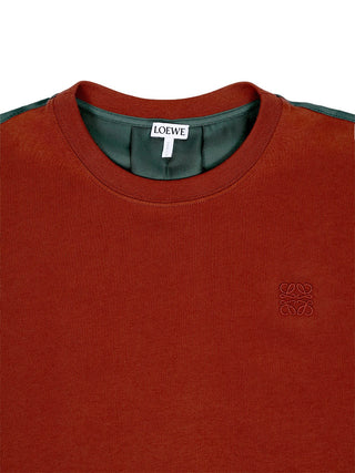 T-Shirt mit kastenartiger Passform aus Baumwolle und Seide