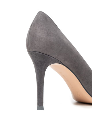 Pump in Wildleder in Grau