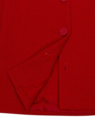 Minikleid aus Tweed mit Schleife