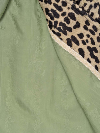 Cape mit Stehkragen im Animal-Print