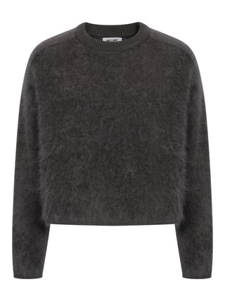 Pullover mit flauschigem Effekt - Olive