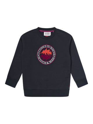 Relaxed Fit Sweatshirt mit Artwork - Anthrazit