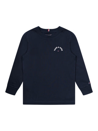 Langarm-T-Shirt mit „Take A Hike“-Print - Navy