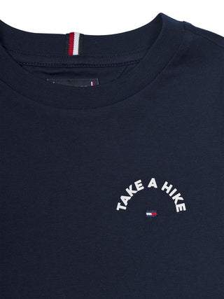 Langarm-T-Shirt mit „Take A Hike“-Print - Navy