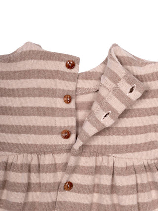 Kleid Thea mit Streifen - Nude