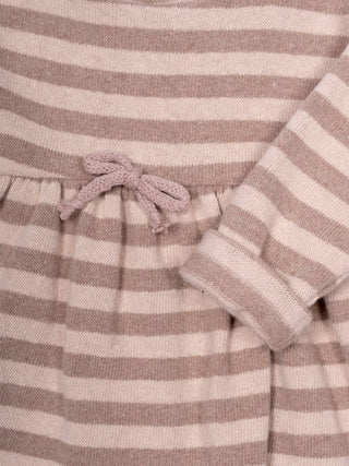 Kleid Thea mit Streifen - Nude