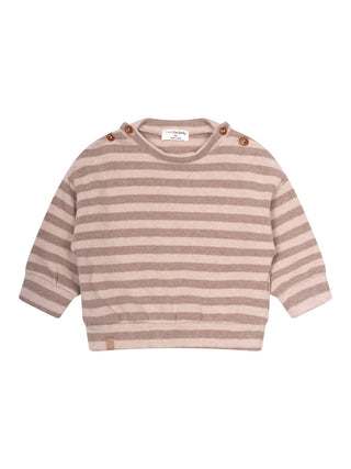 Dirk gestreifter Pullover - Nude