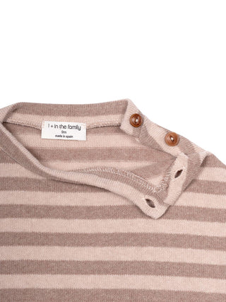 Dirk gestreifter Pullover - Nude