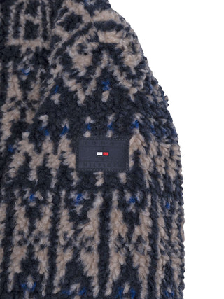 Fairisle Teddyjacke - Marine