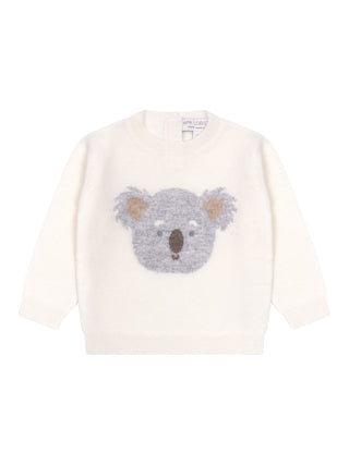 Kaschmirpullover Koala - Weiß