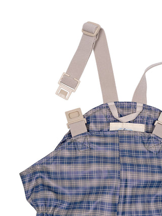 Rainy Palme Regenset - Laurel Blue Check