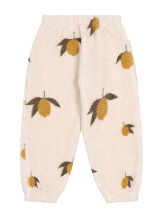 Jody Fleecehose Zitrone - Beige
