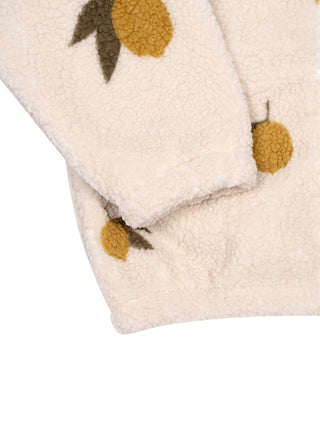 Jody Hoodie-Fleecejacke Zitrone - Beige