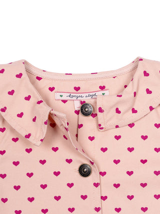 Nola Jeansjacke Herz - Rosa