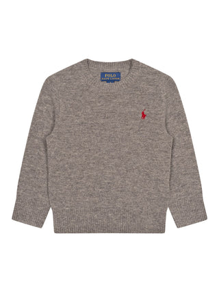 Strickpullover aus Wolle - Grau
