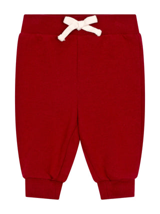 Set aus Sweatkleid und Hose mit Polobär - Holiday Red