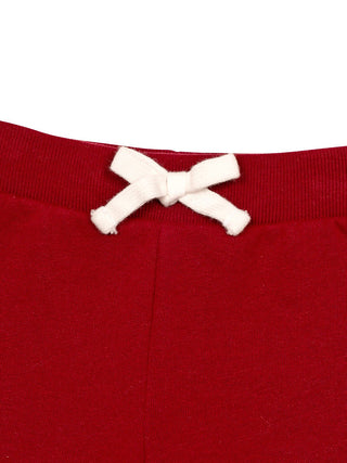 Set aus Sweatkleid und Hose mit Polobär - Holiday Red