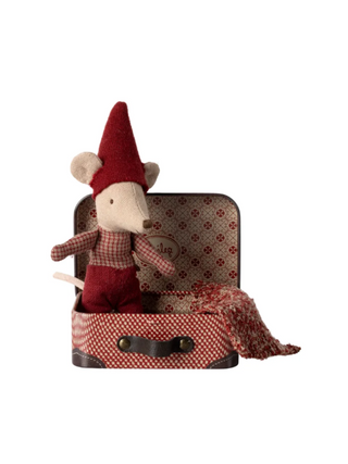 Weihnachtsmaus, Baby im Koffer