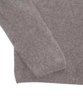 Gebürsteter Kaschmirpullover - Grau