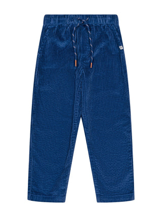 Cordhose mit Kordelzug - Blau