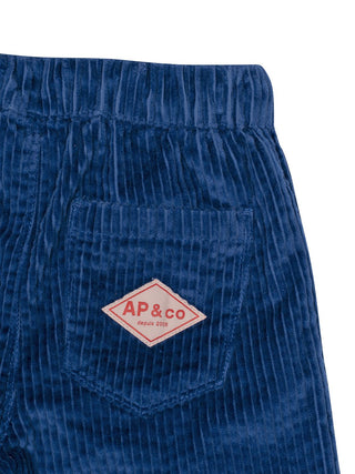 Cordhose mit Kordelzug - Blau