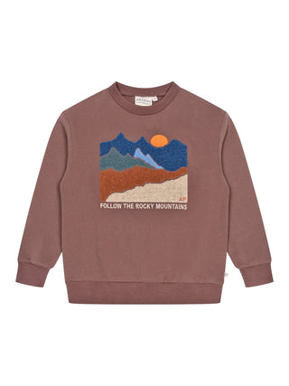Sweatshirt Mountains - Braun