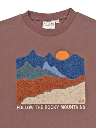 Sweatshirt Mountains - Braun