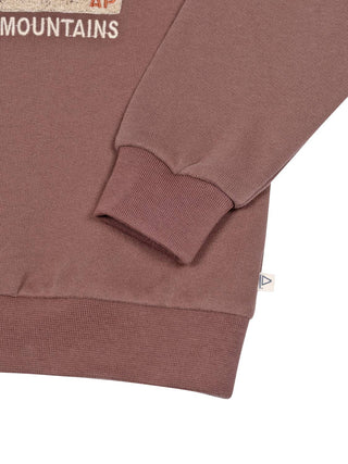 Sweatshirt Mountains - Braun