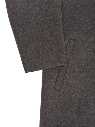 Mantel aus Wolle in Grau