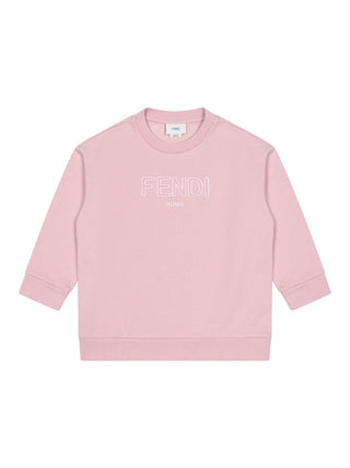 Sweatshirt mit Logo - Rosa