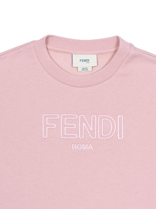 Sweatshirt mit Logo - Rosa