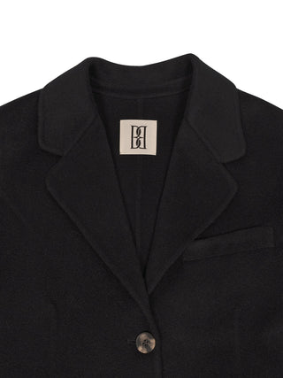 Kurzer Mantel Hellen in Schwarz