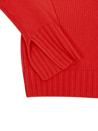 Girlfriend Turtleneck in Tangerine