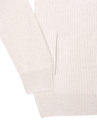 Cardigan mit Reißverschluss in Beige