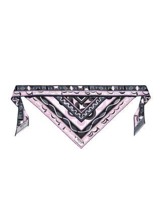 Orchidee-Print Bandeau Top