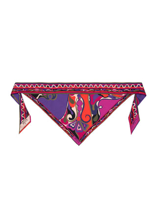 Orchidee-Print Bandeau Top