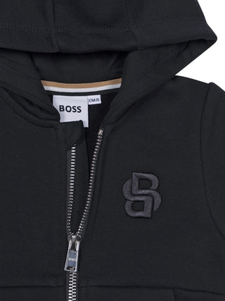 Sweatjacke & Hose im Set - Schwarz