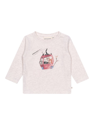 T-Shirt Seilbahn - Creme