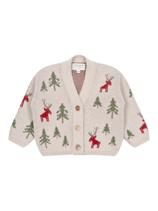 Jacquard Cardigan Rentier - Beige