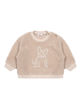Teddy-Set aus Sweatshirt und Hose - Beige