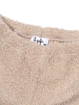 Teddy-Set aus Sweatshirt und Hose - Beige
