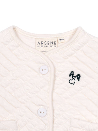 Ouatine Quilted Jacke - Creme