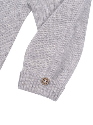 Strickhose aus Merinowolle - Grau