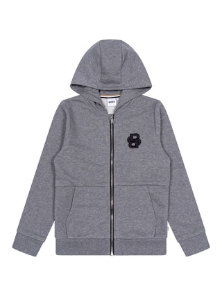 Hoodie mit Double-B-Monogramm - Grau