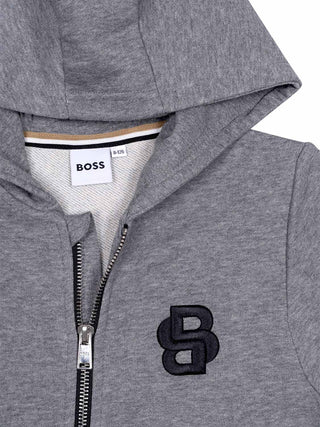 Hoodie mit Double-B-Monogramm - Grau