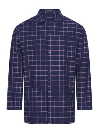 Pyjama Max in Marine Gemustert