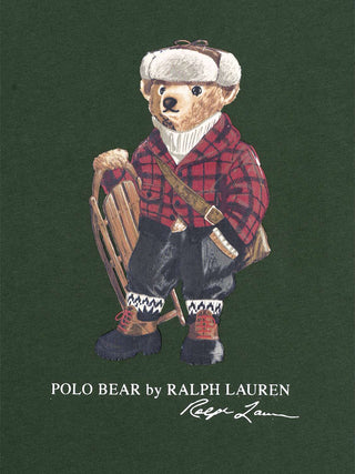 T-Shirt mit Polobär - Grün