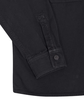 Marineblaues Hemd mit Logo-Patch