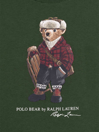 Sweatshirt mit Polobär - Grün
