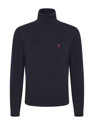 Wollrollkragenpullover mit Ami De Coeur